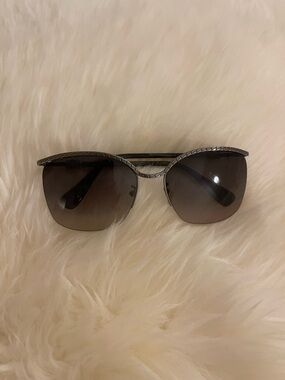 Women's Silver-Tone Gradient Lens Sunglasses